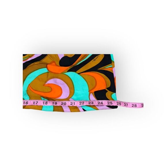 Milly New York Retro Kaleidoscope Multicolor Halter Dress w/ Open Back Size 6 - Picture 10 of 10